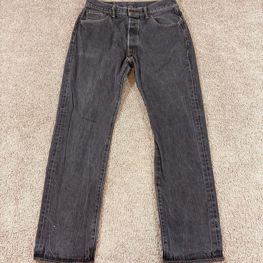 Levis 550 Relaxed Fit Jeans‎ Mens 34x34 Black Gray Wash Straight Leg